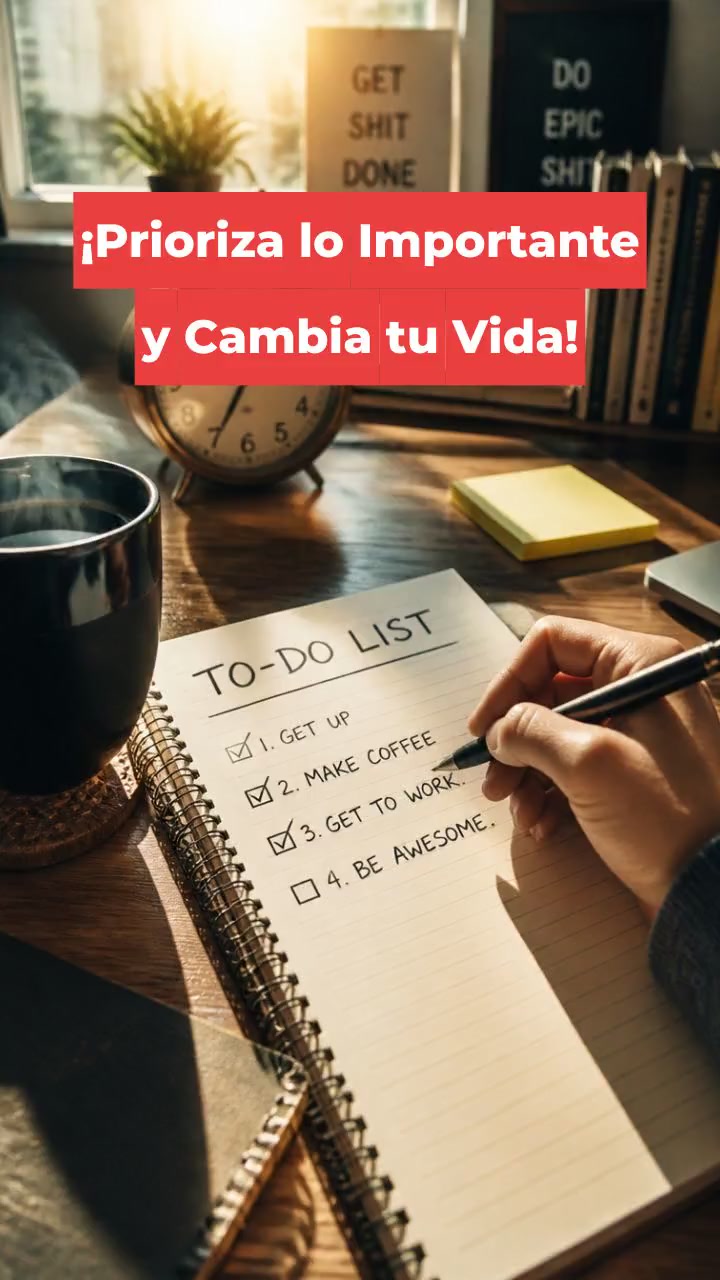 ¡Prioriza lo Importante y Cambia tu Vida!