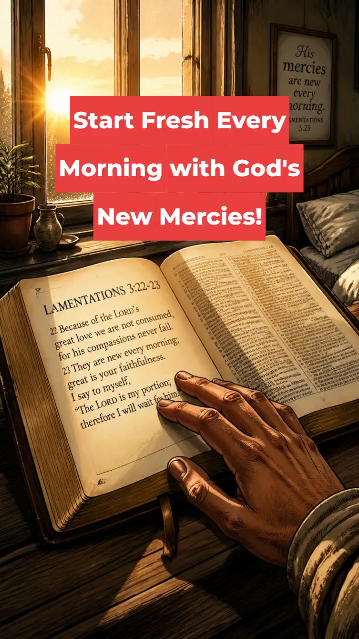 Start Fresh Every Morning with God's New Mercies!