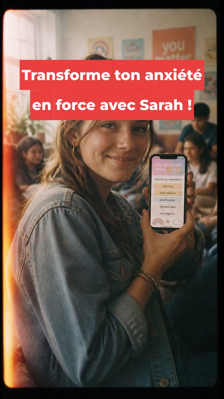 Transforme ton anxiété en force avec Sarah !