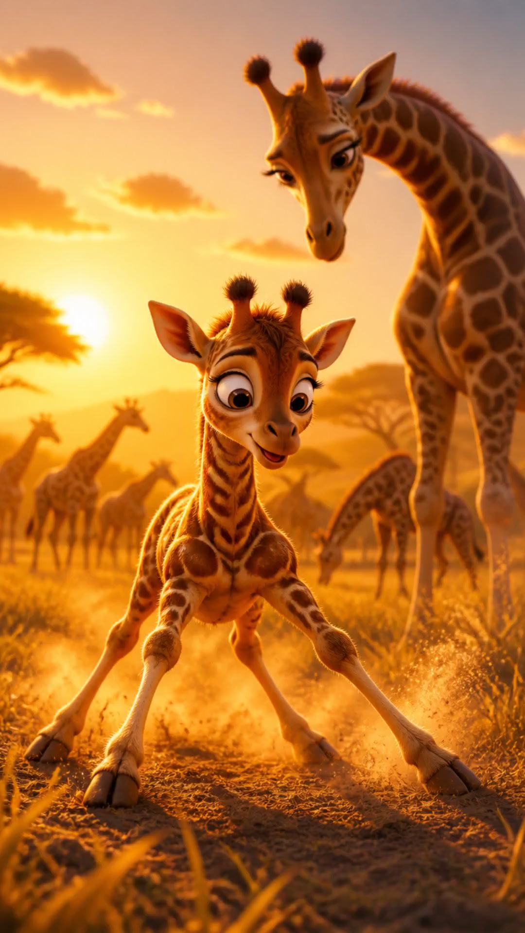 Le fascinant récit du girafon à la naissance !