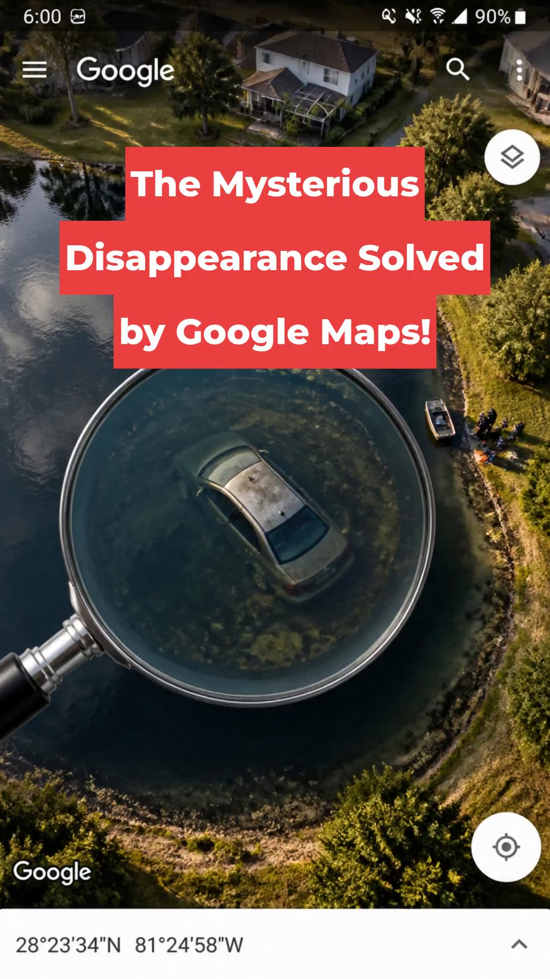 The Mysterious Disappearance Solved by Google Maps!