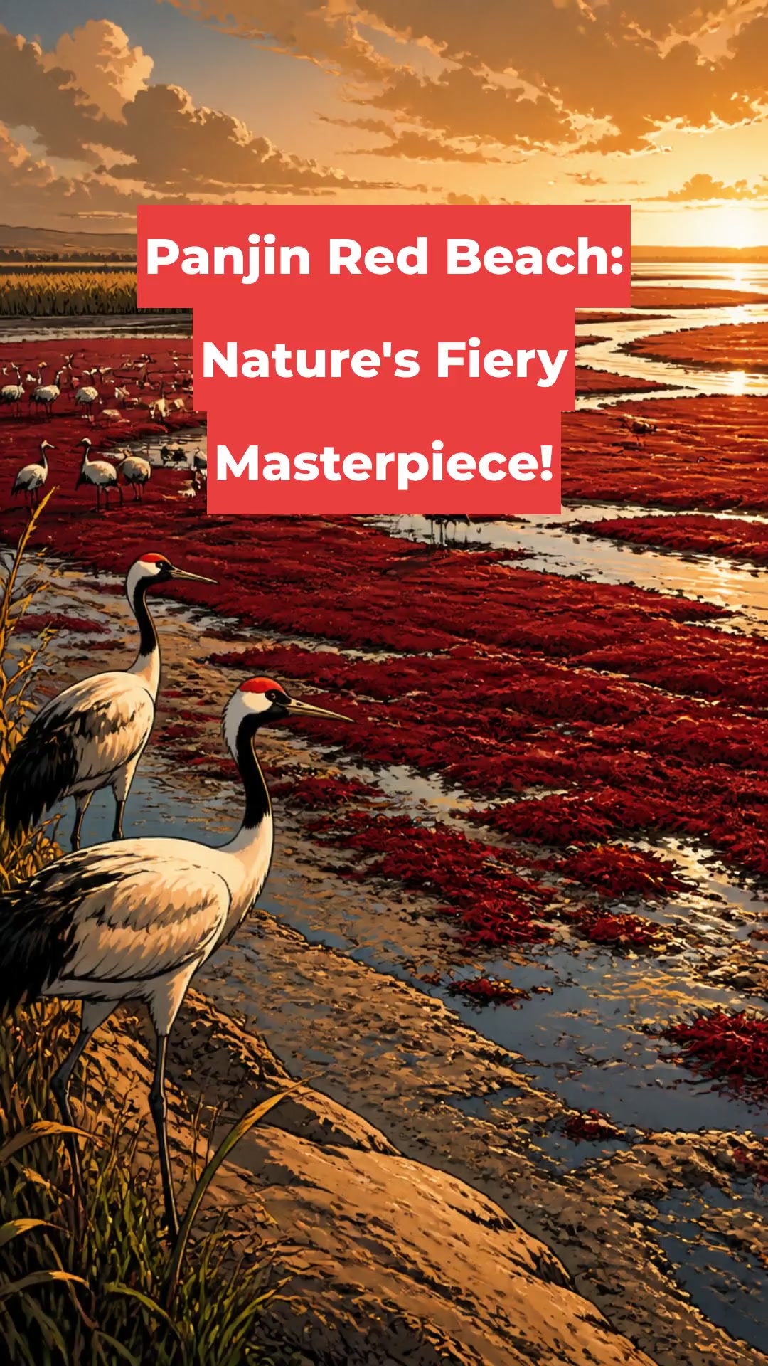 Panjin Red Beach: Nature's Fiery Masterpiece!