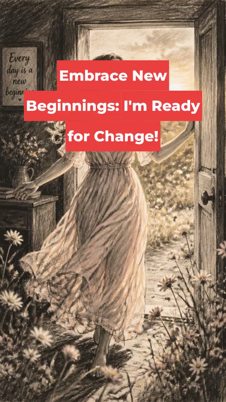 Embrace New Beginnings: I'm Ready for Change!