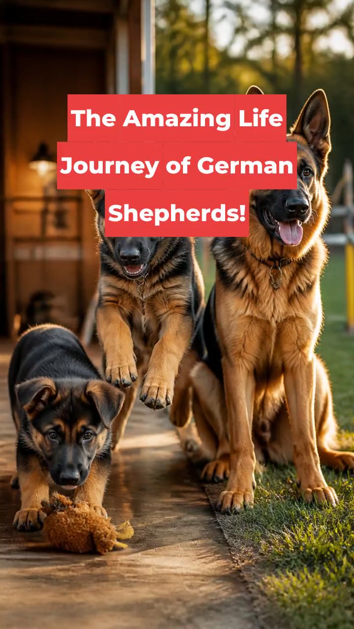 The Amazing Life Journey of German Shepherds!