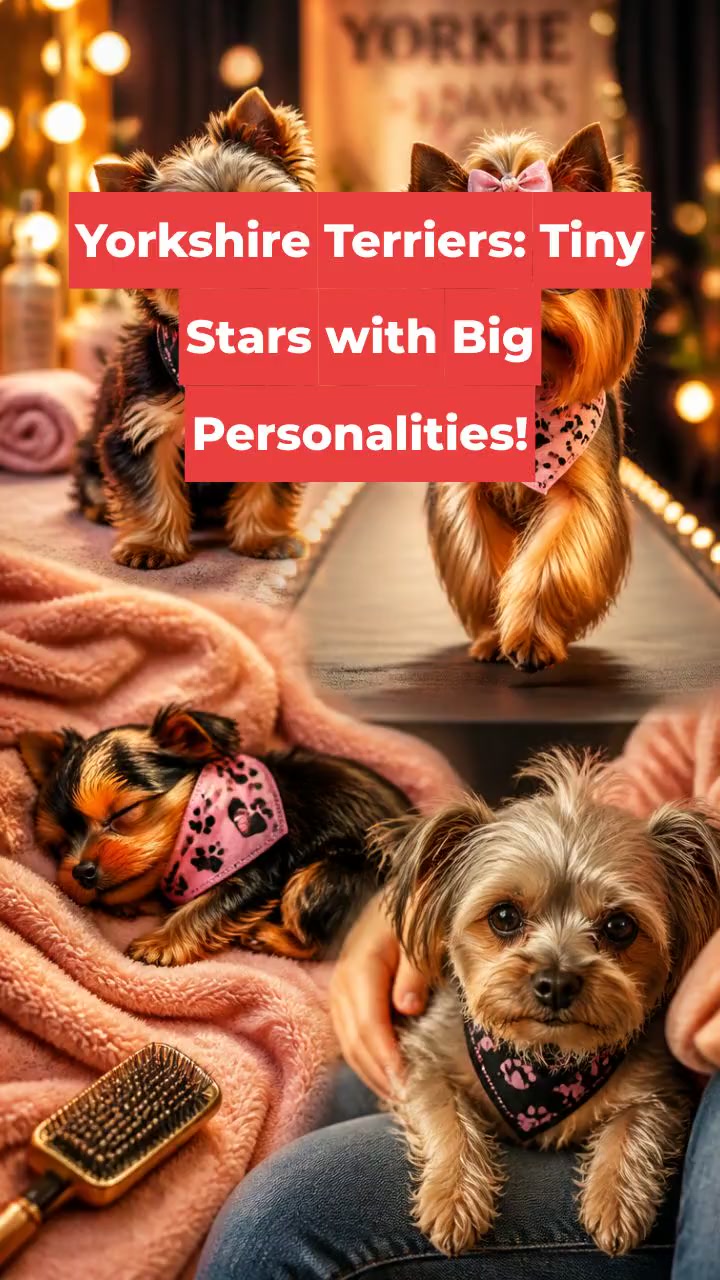 Yorkshire Terriers: Tiny Stars with Big Personalities!