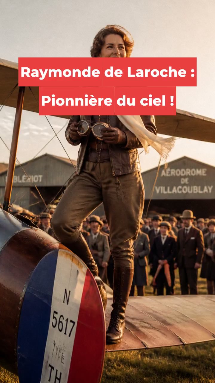 Raymonde de Laroche : Pionnière du ciel !