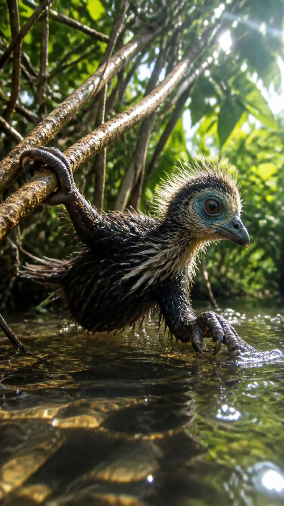 THIS BIRD HAS CLAWS ON ITS WINGS!