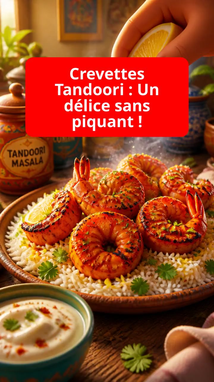 Crevettes Tandoori : Un délice sans piquant !