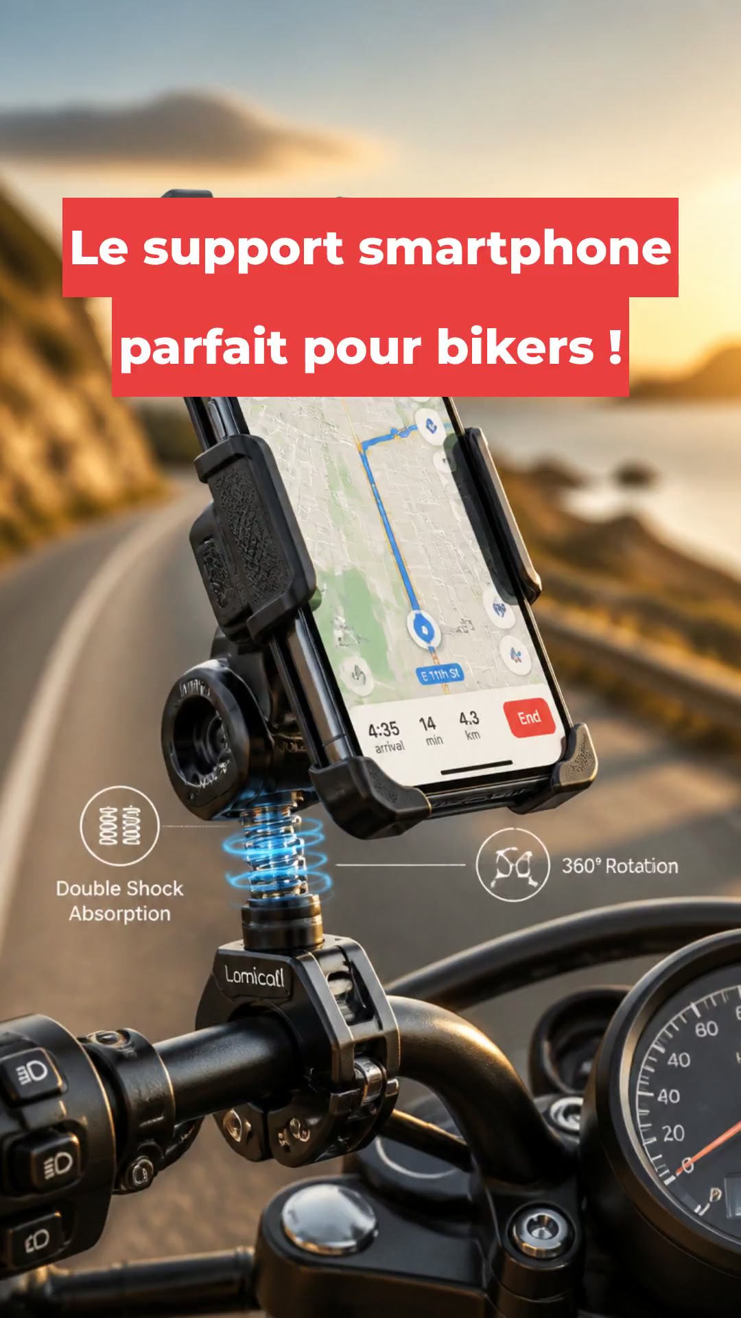Le support smartphone parfait pour bikers !