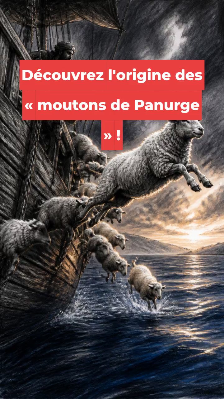 Découvrez l'origine des « moutons de Panurge » !