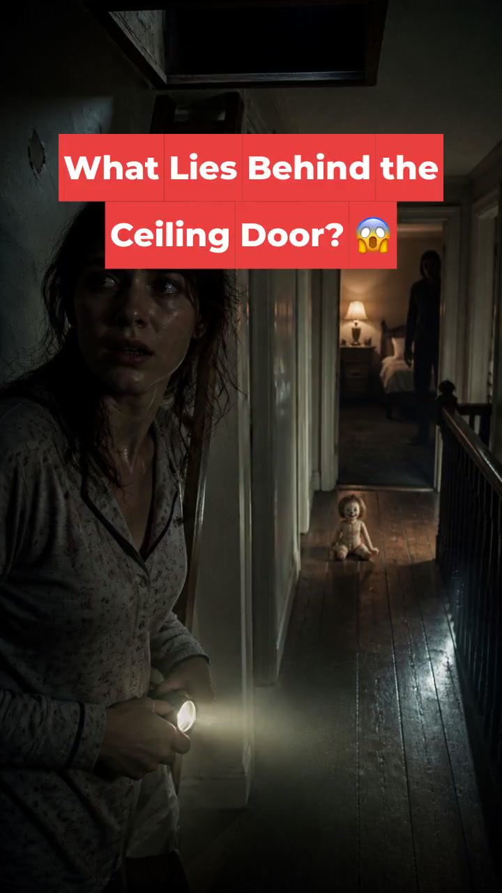 What Lies Behind the Ceiling Door? 😱