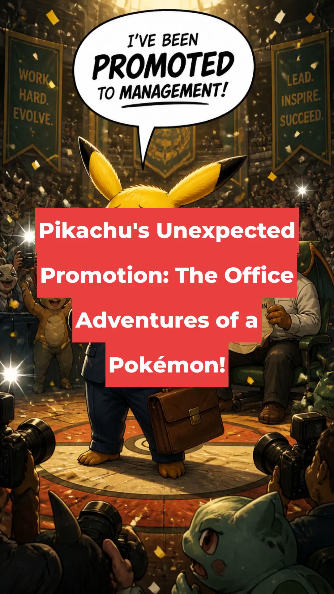 Pikachu's Unexpected Promotion: The Office Adventures of a Pokémon!