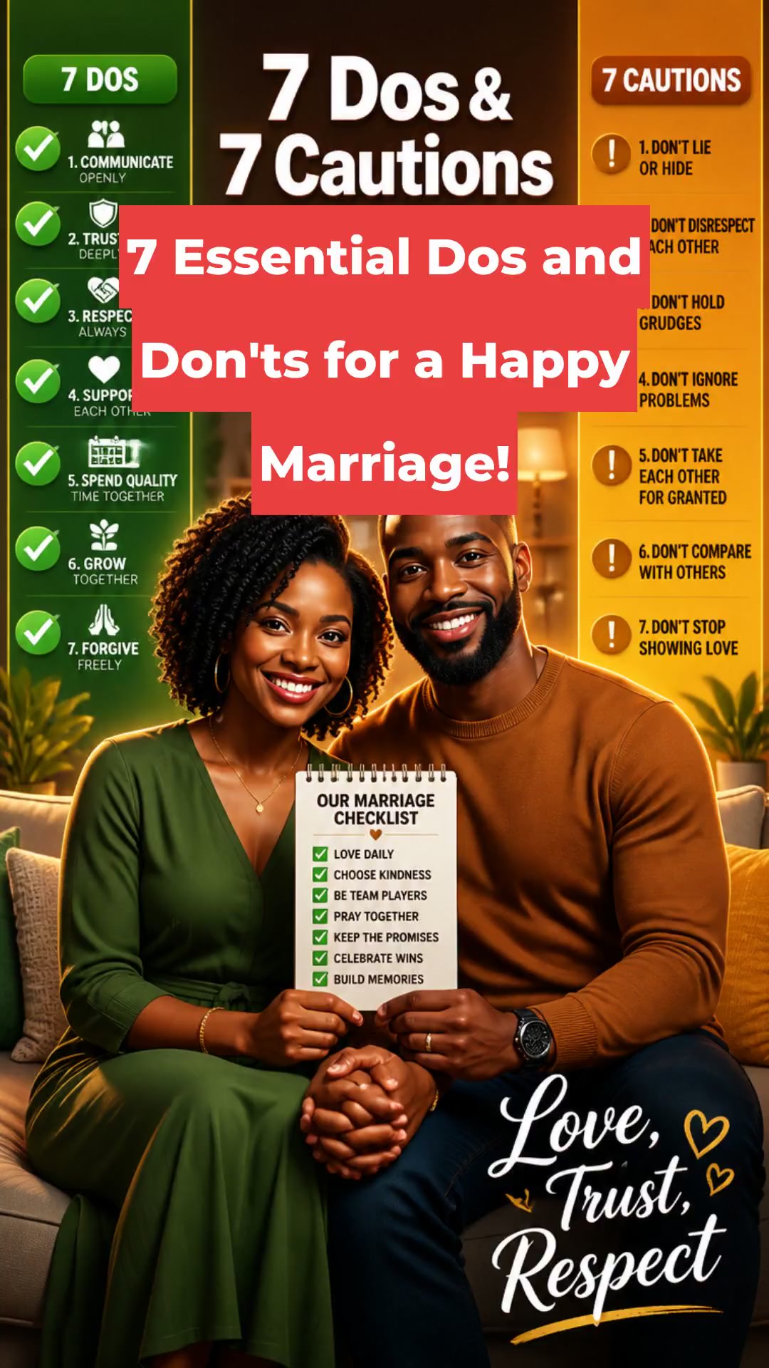 7 Essential Dos and Don'ts for a Happy Marriage!
