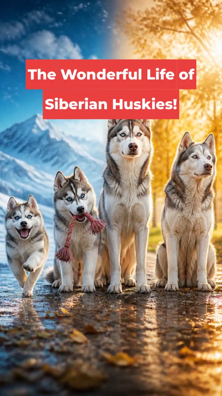 The Wonderful Life of Siberian Huskies!