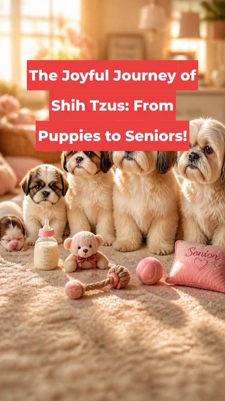 The Joyful Journey of Shih Tzus: From Puppies to Seniors!