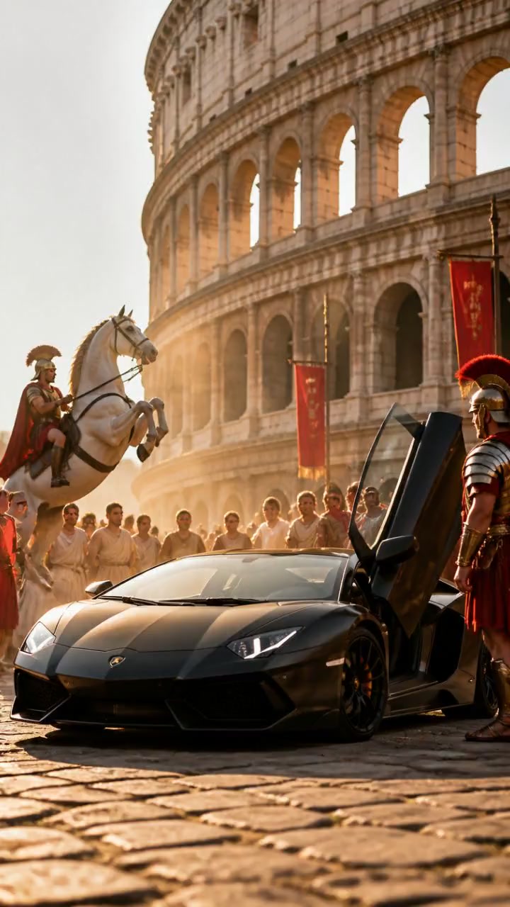 What if a Lamborghini Roamed Ancient Rome?