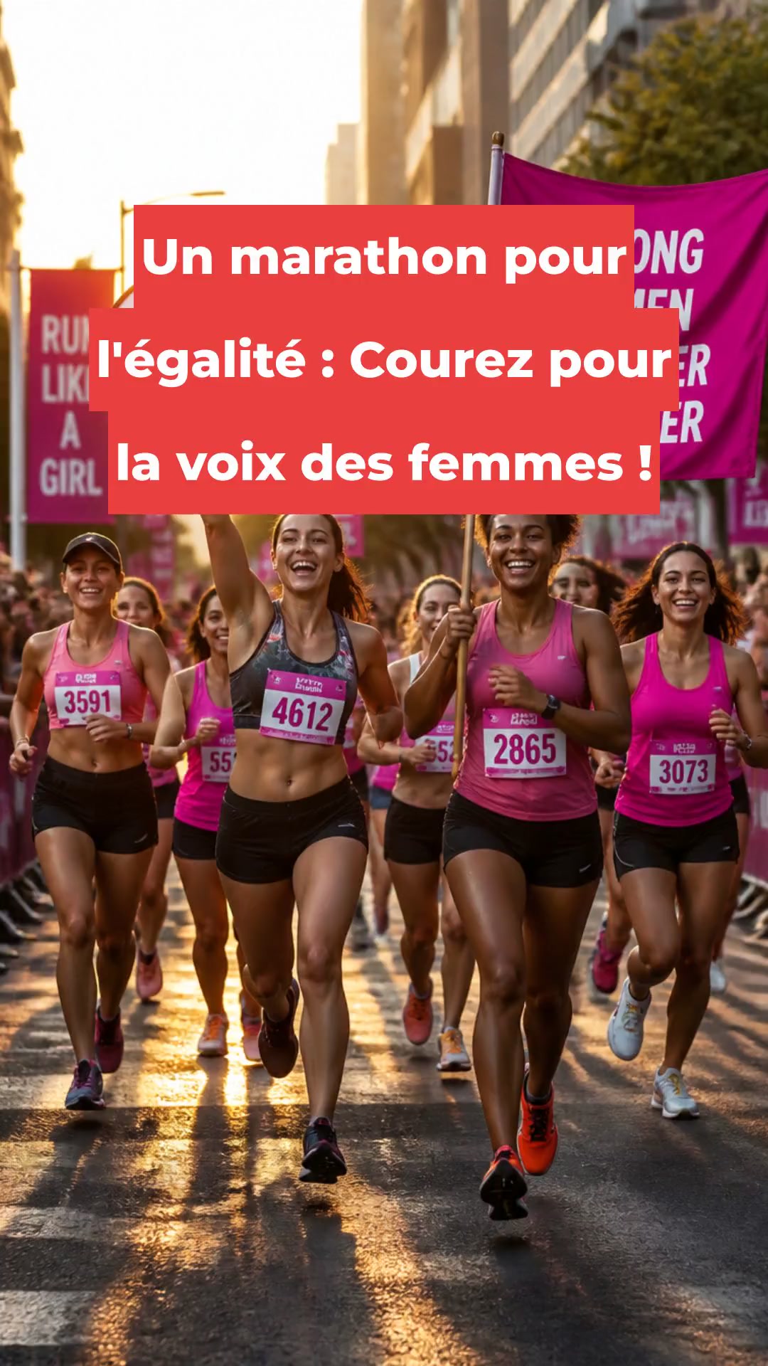 Un marathon pour l'égalité : Courez pour la voix des femmes !