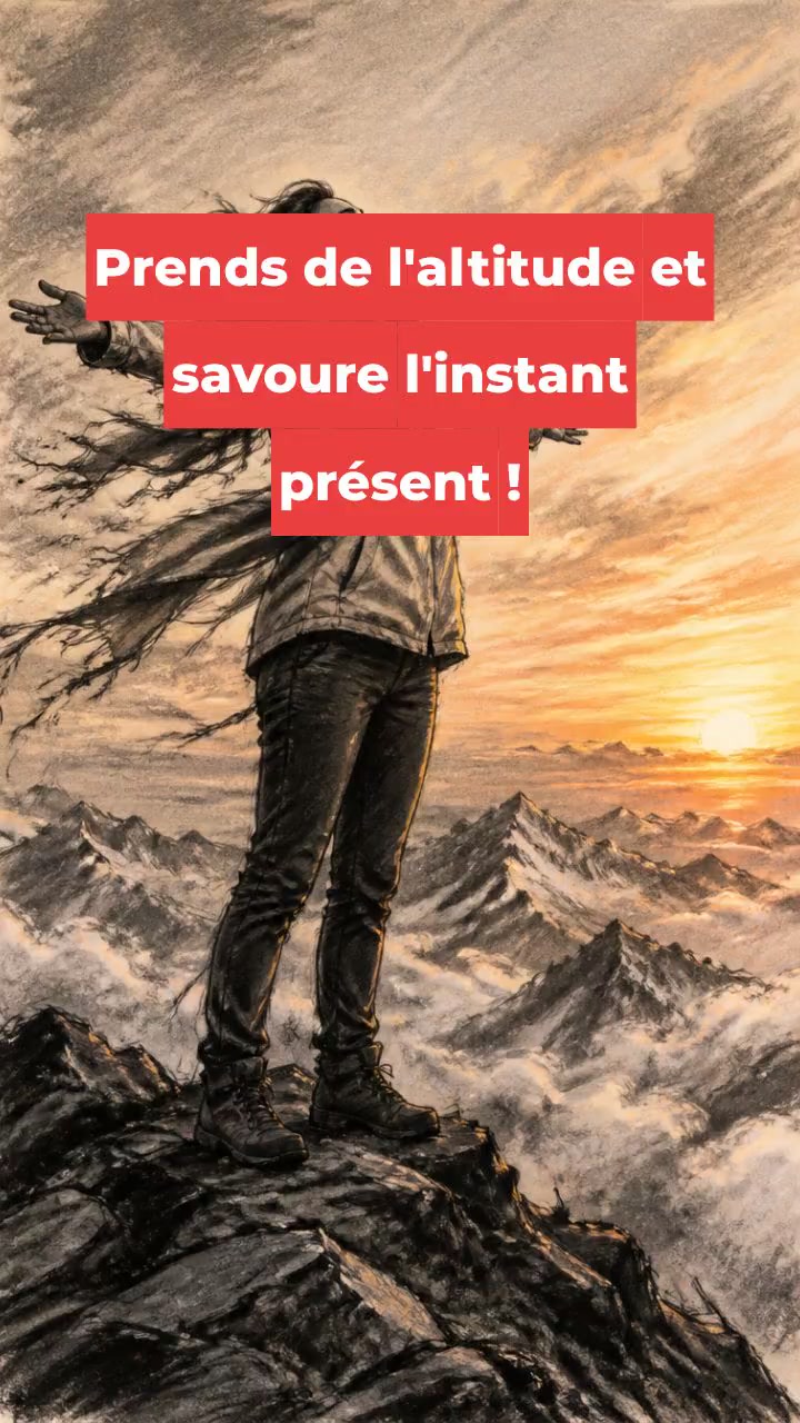 Prends de l'altitude et savoure l'instant présent !