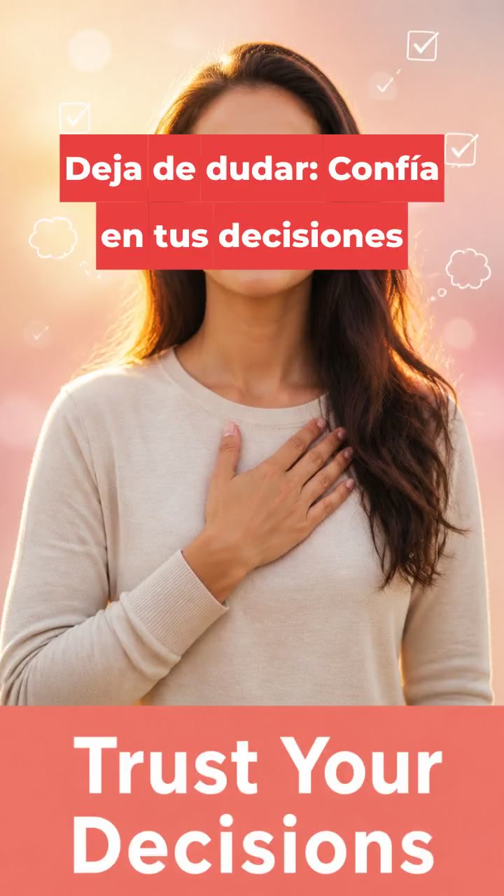 Deja de dudar: Confía en tus decisiones