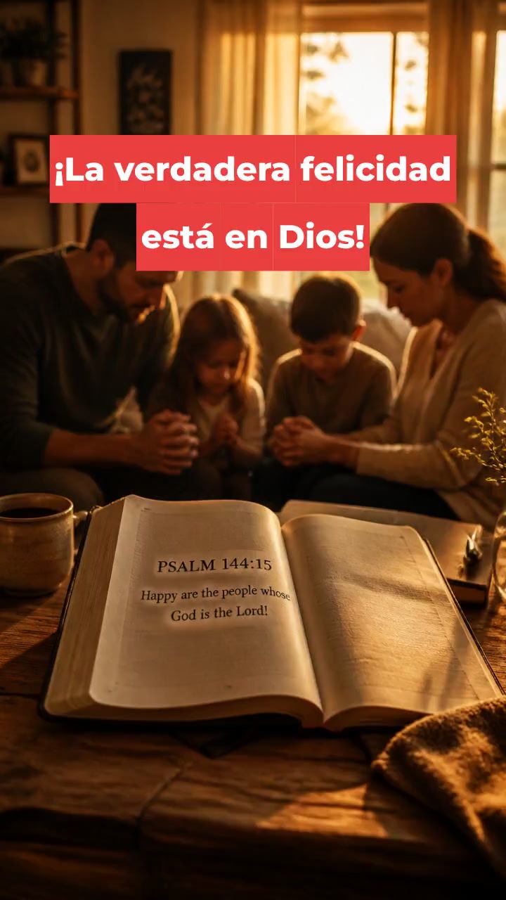 ¡La verdadera felicidad está en Dios!