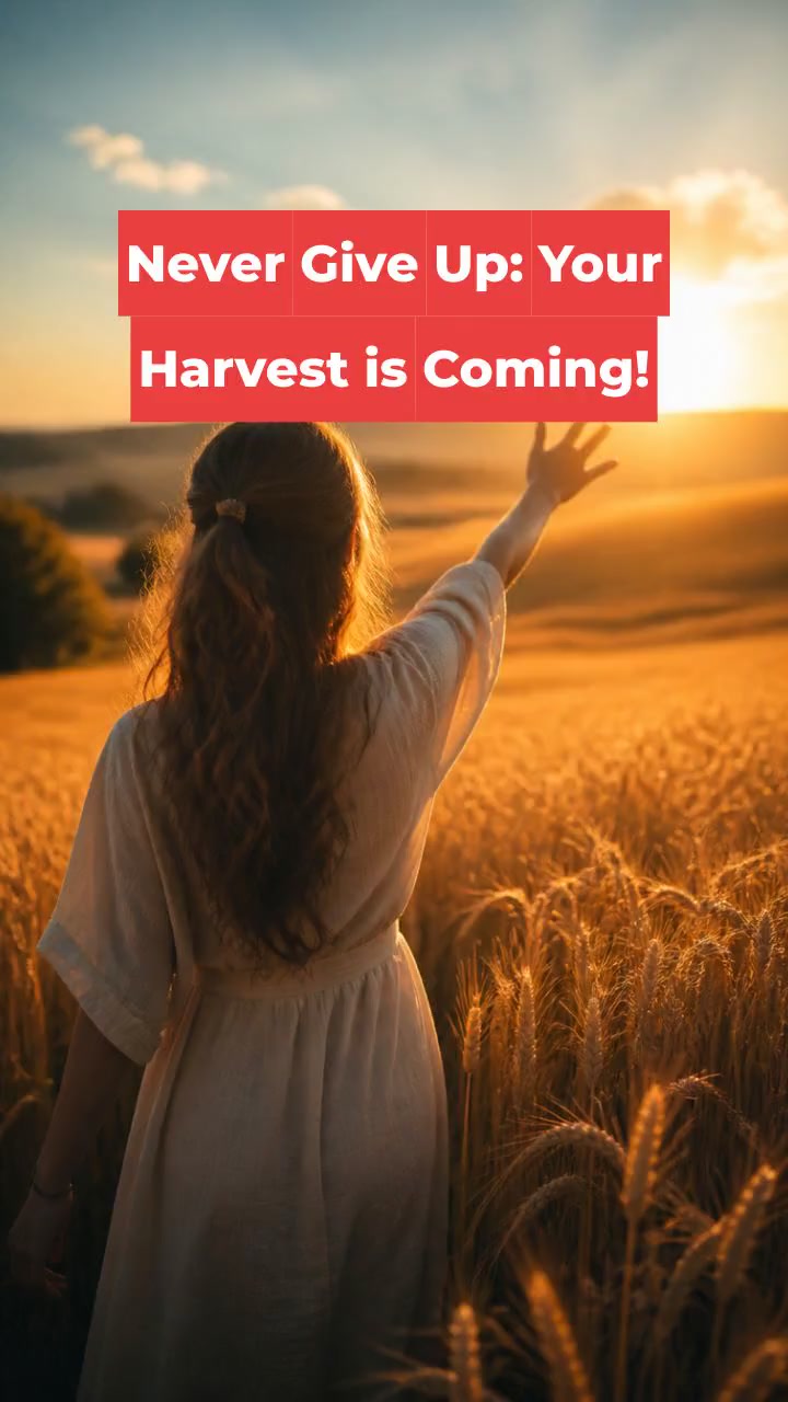 Never Give Up: Your Harvest is Coming!