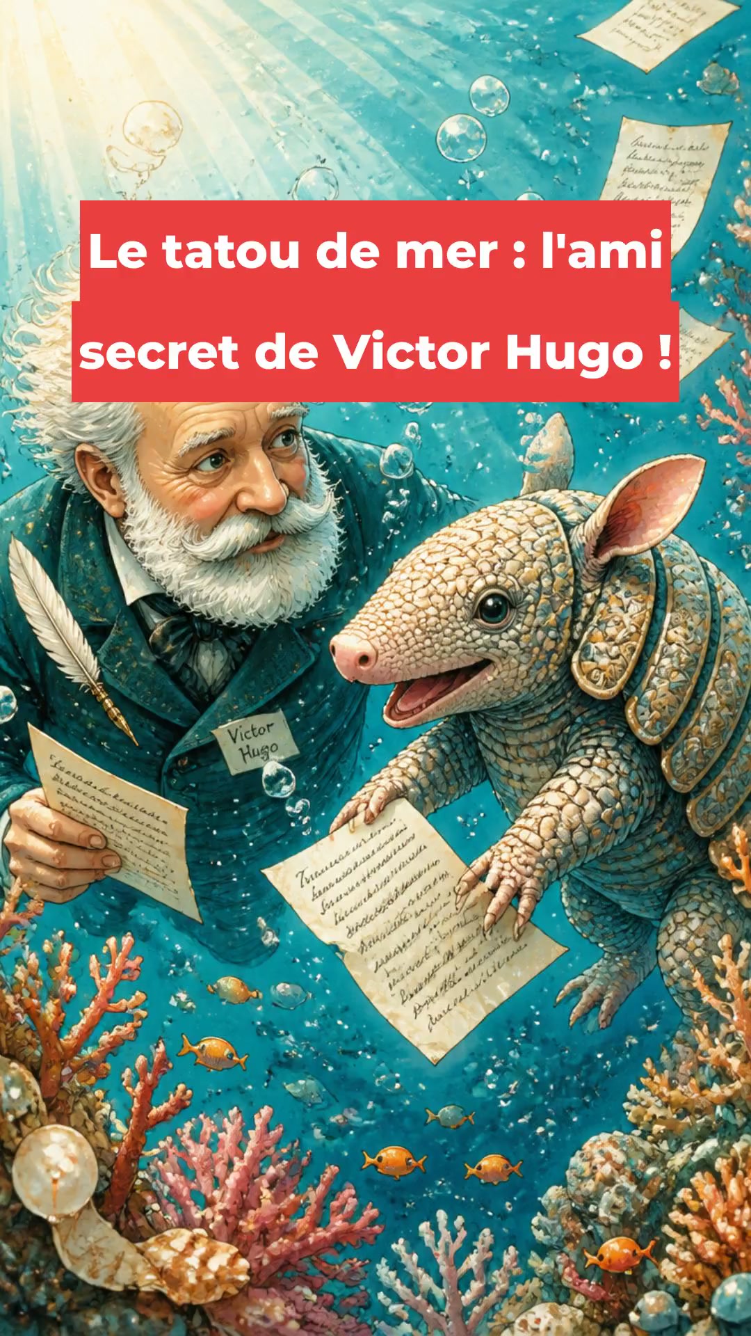 Le tatou de mer : l'ami secret de Victor Hugo !