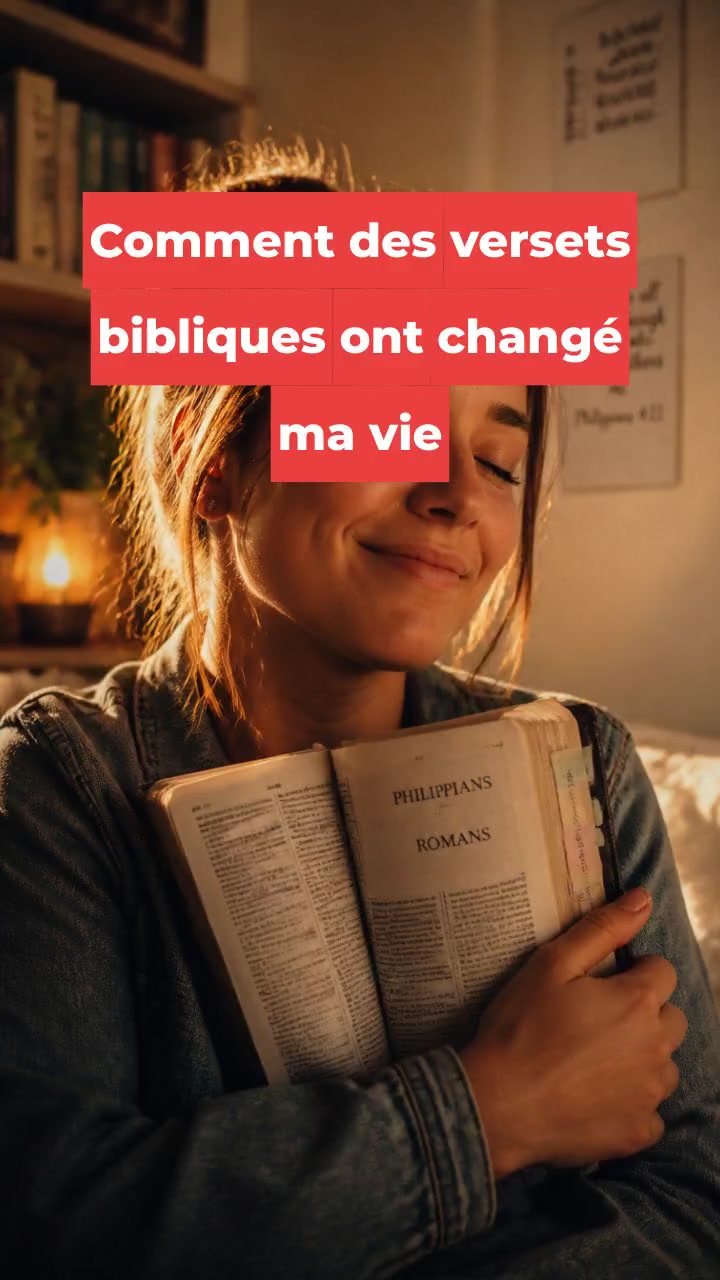 Comment des versets bibliques ont changé ma vie