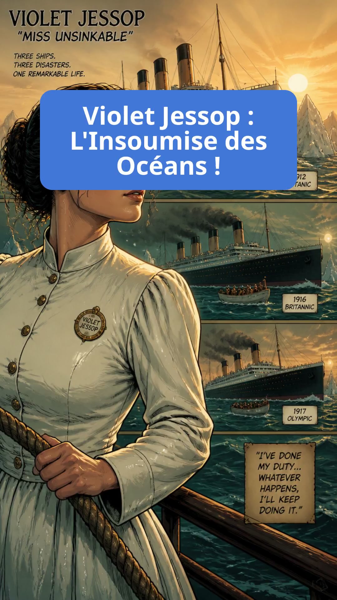 Violet Jessop : L'Insoumise des Océans !