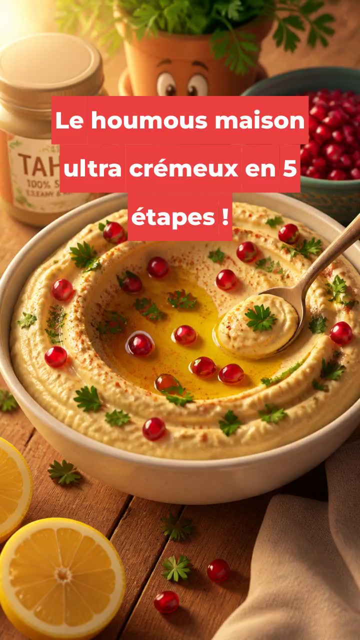 Le houmous maison ultra crémeux en 5 étapes !