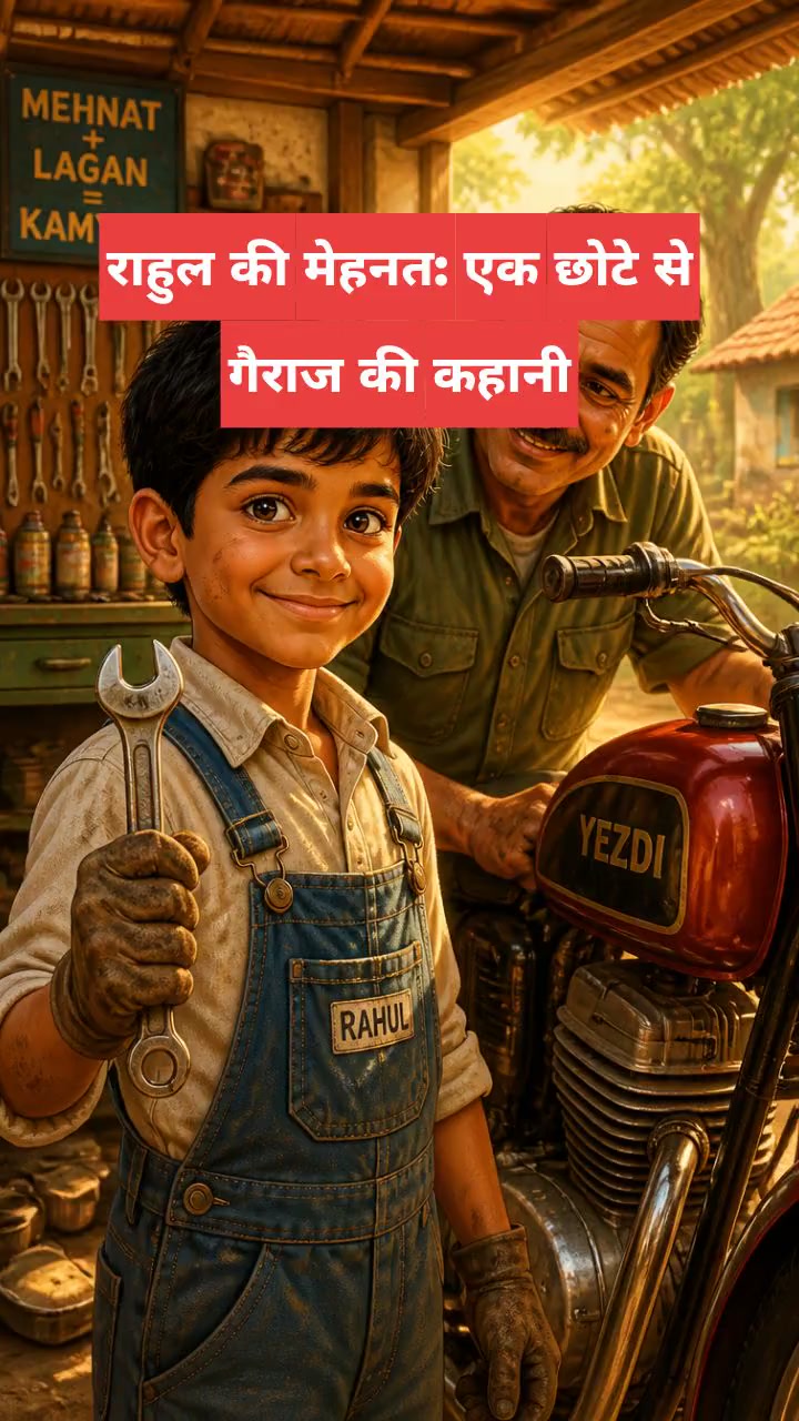 राहुल की मेहनत: एक छोटे से गैराज की 