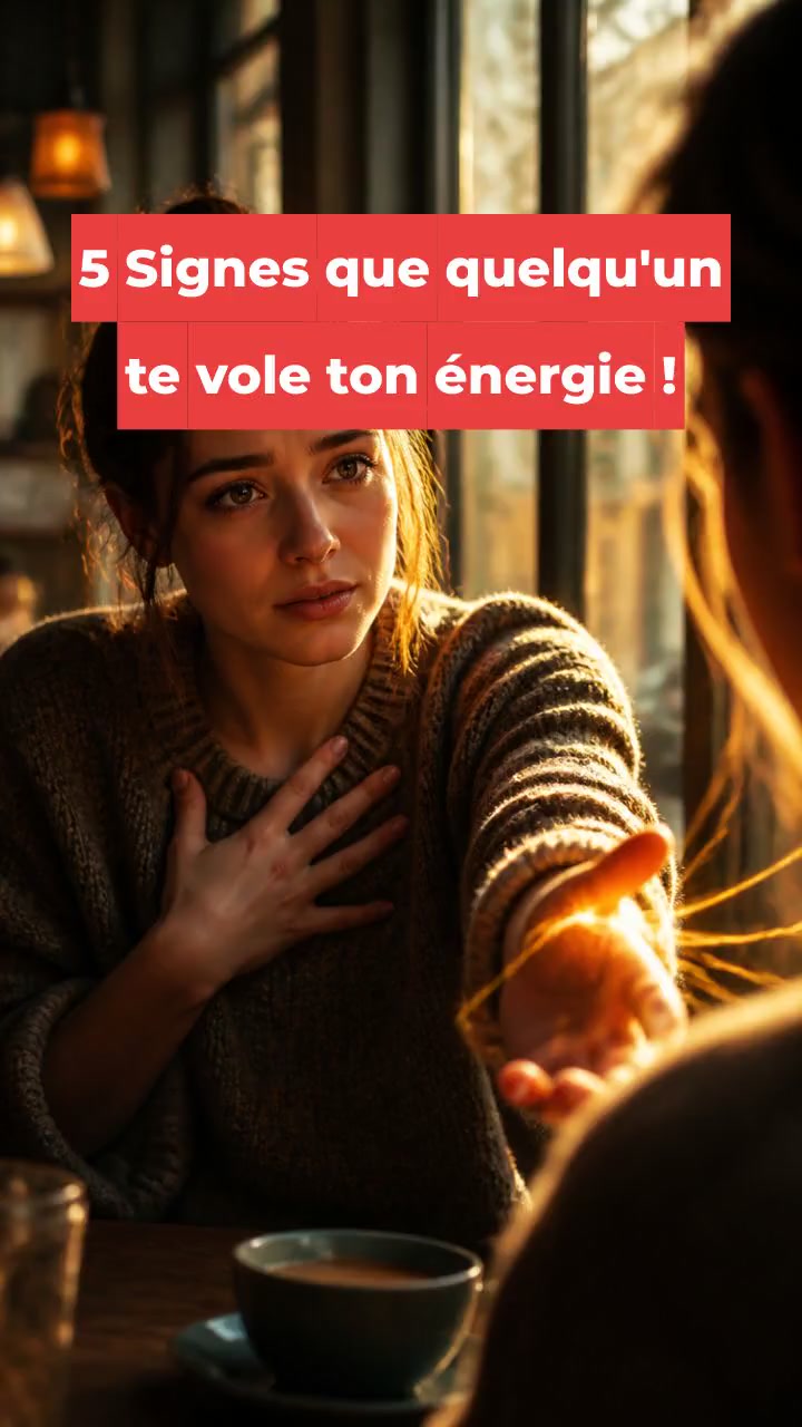 5 Signes que quelqu'un te vole ton énergie !