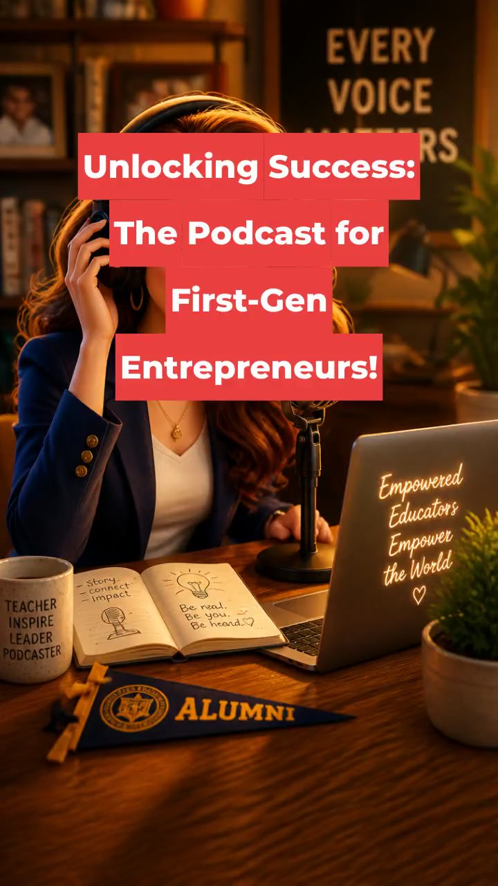 Unlocking Success: The Podcast for First-Gen Entrepreneurs!
