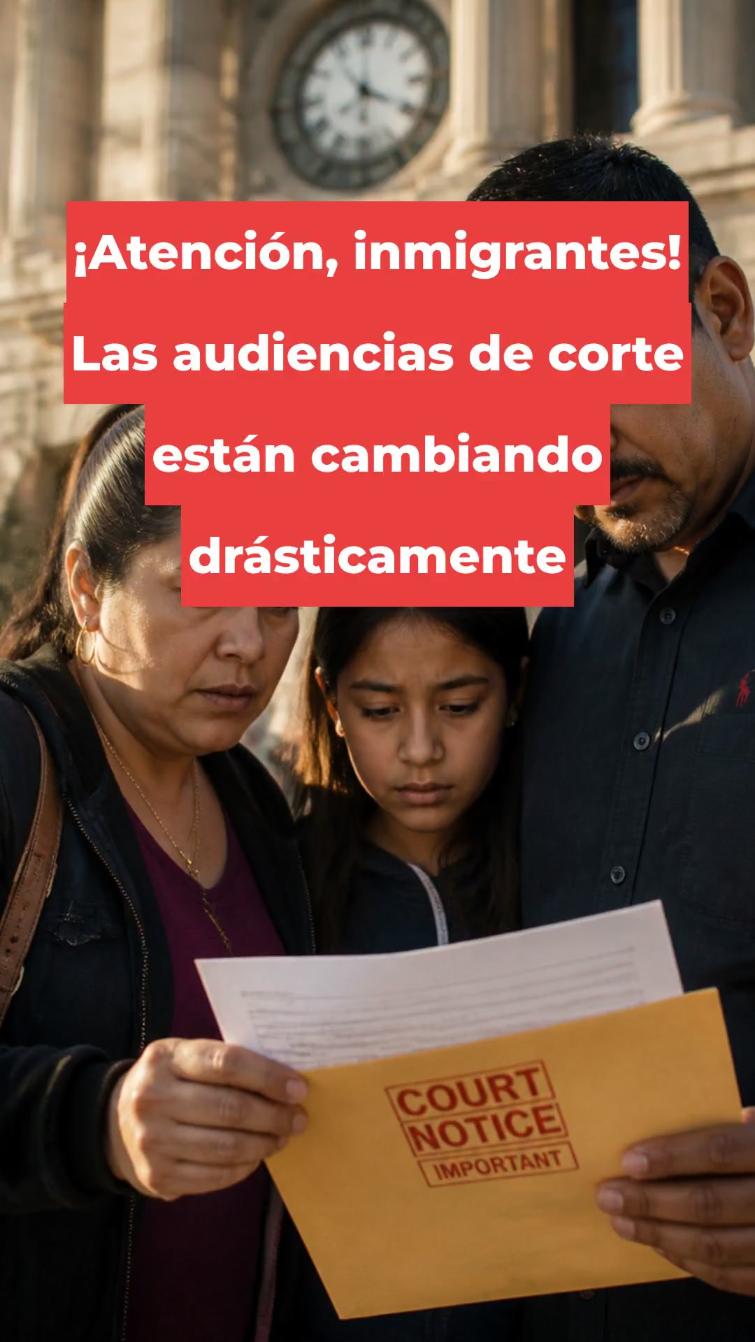 ¡Atención, inmigrantes! Las audiencias de corte están cambiando drásticamente
