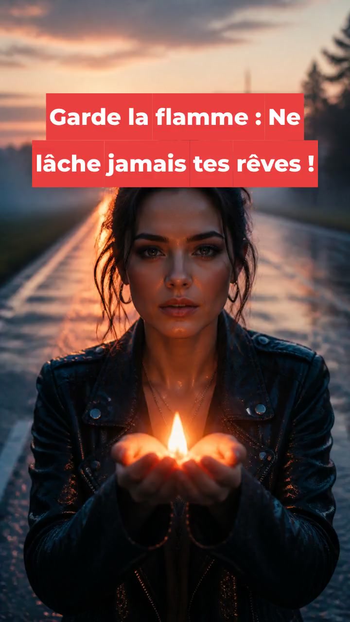 Garde la flamme : Ne lâche jamais tes rêves !