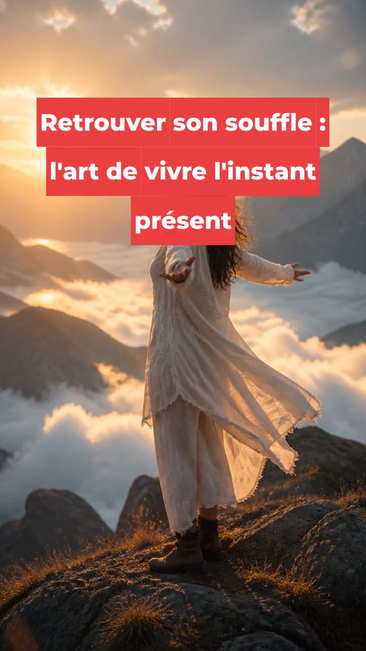 Retrouver son souffle : l'art de vivre l'instant présent