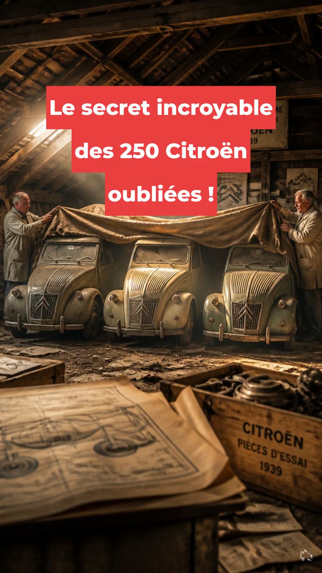 Le secret incroyable des 250 Citroën oubliées !