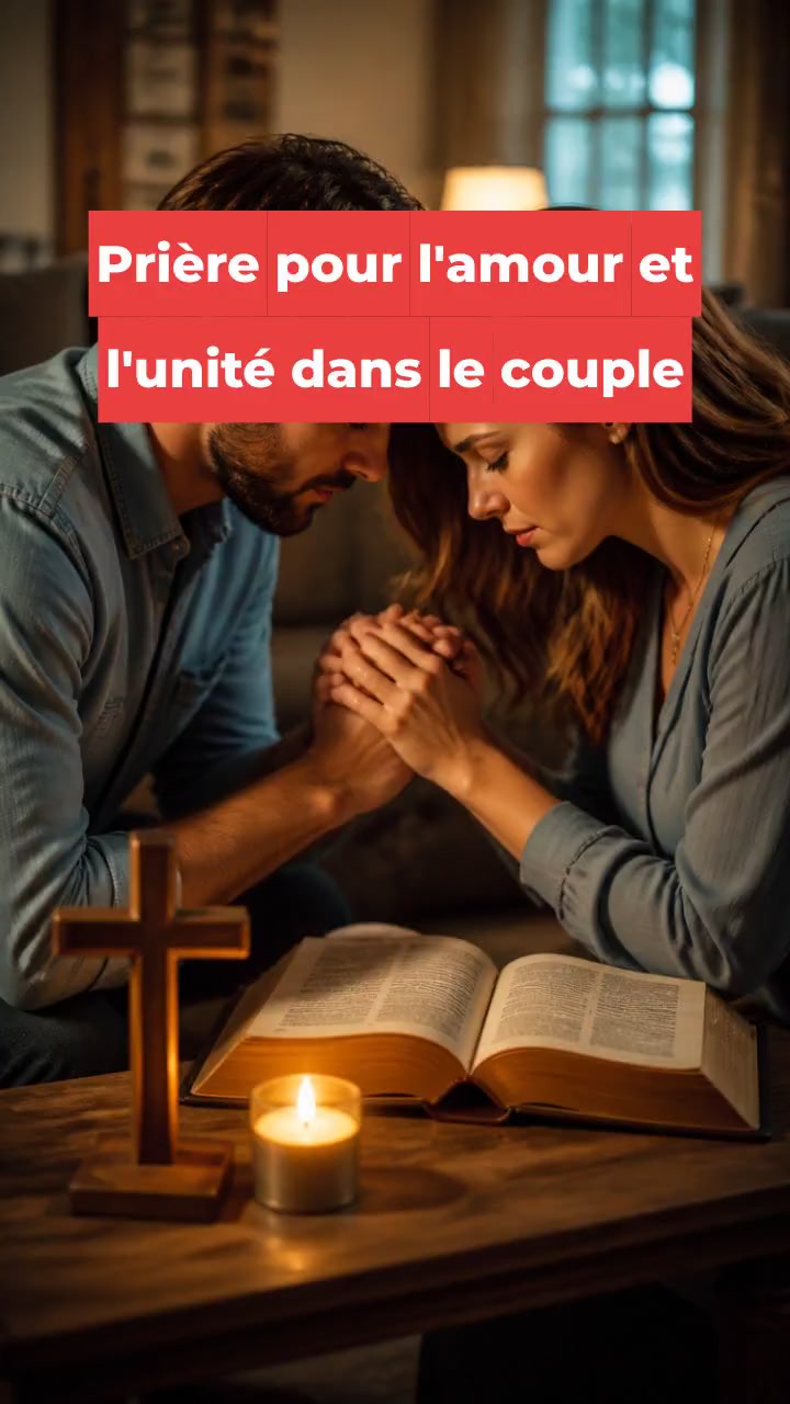 Prière pour l'amour et l'unité dans le couple
