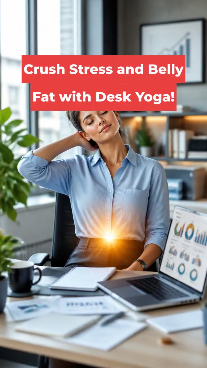 Crush Stress and Belly Fat with Desk Yoga!