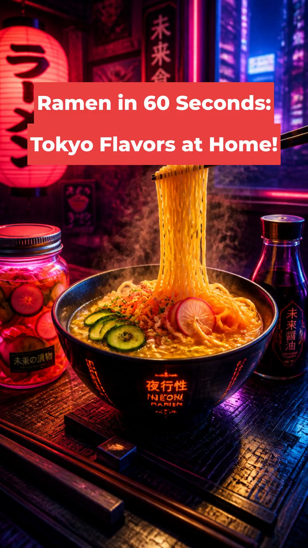 Ramen in 60 Seconds: Tokyo Flavors at Home!