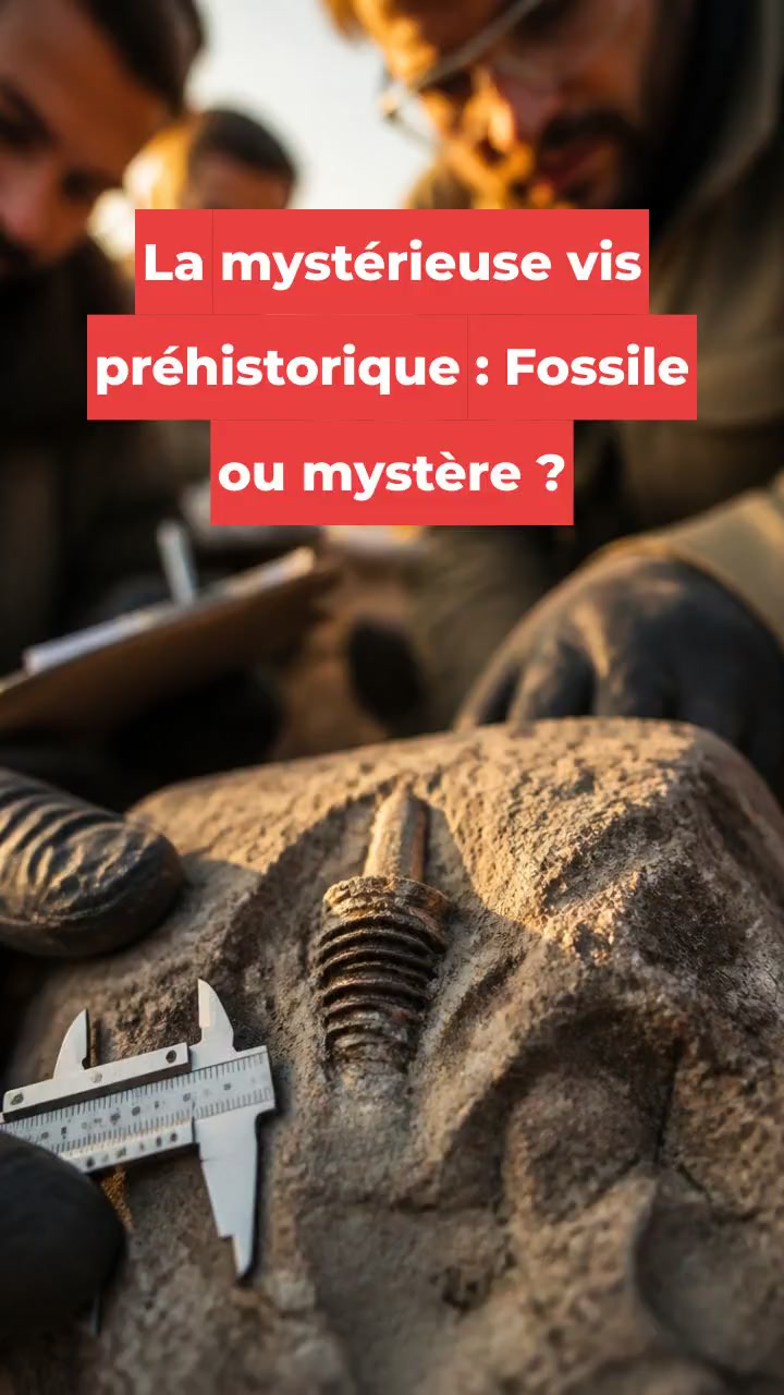 La mystérieuse vis préhistorique : Fossile ou mystère ?