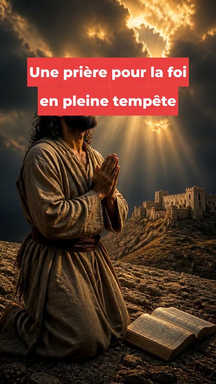 Une prière pour la foi en pleine tempête