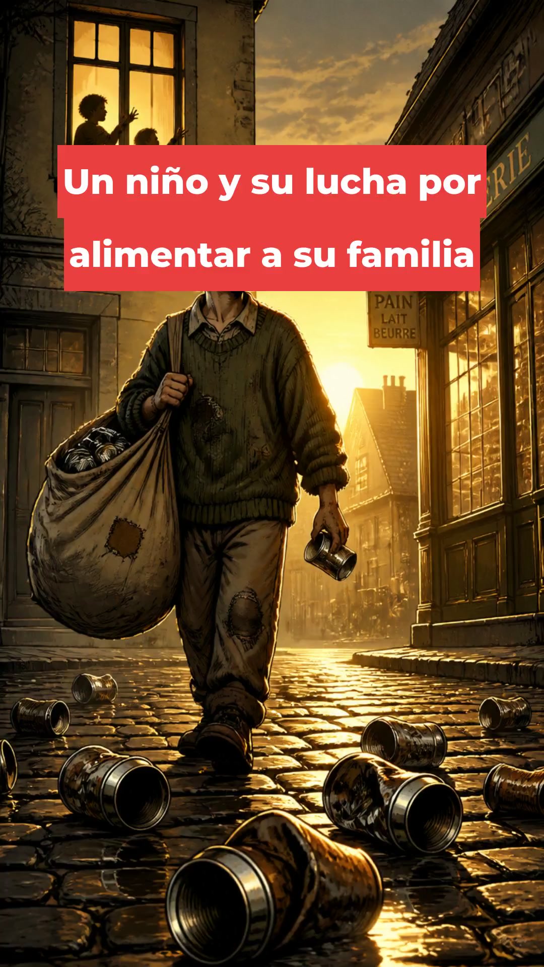 Un niño y su lucha por alimentar a su familia