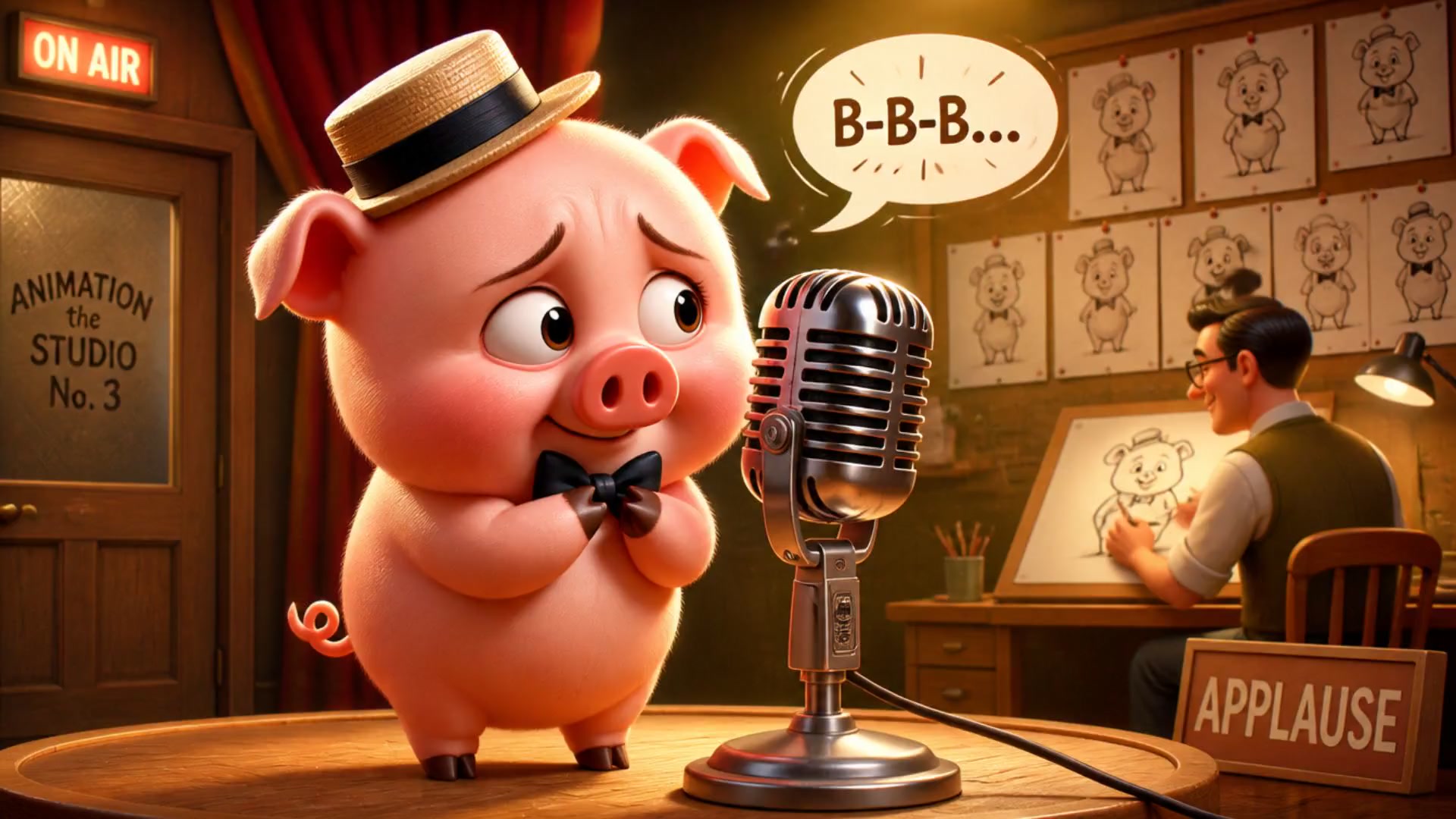 The Hilarious Misadventures of a Stuttering Pig