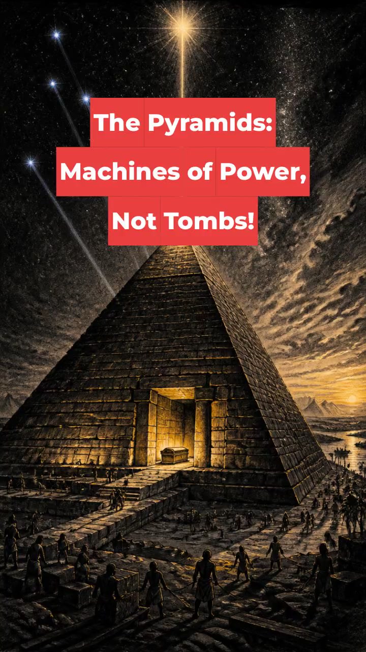 The Pyramids: Machines of Power, Not Tombs!