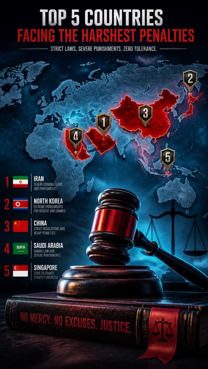 Los 5 países con las penas más severas del mundo