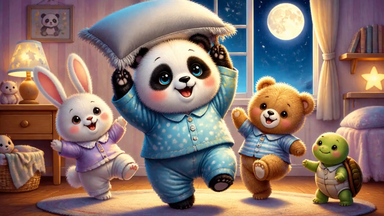 Le panda qui danse en pyjama !