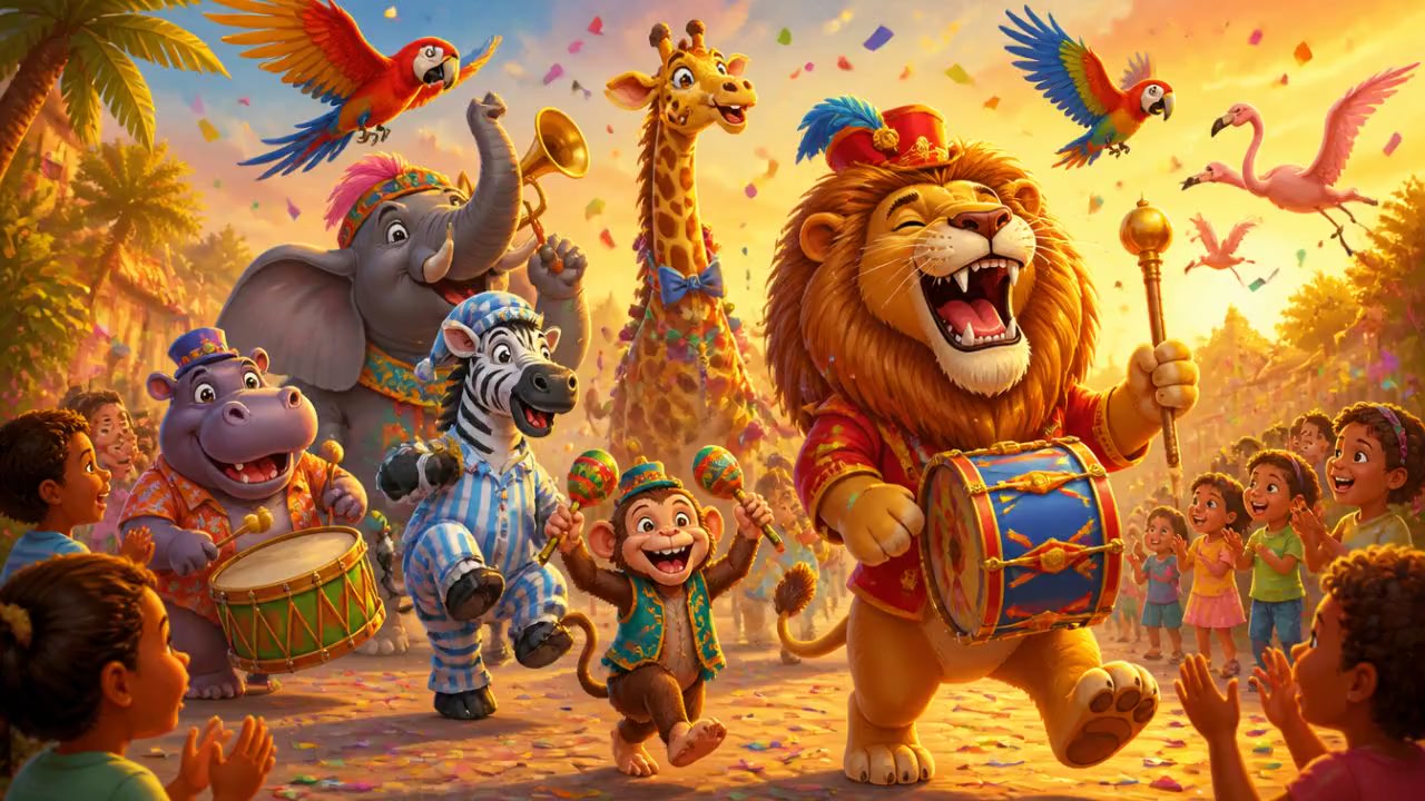 Venez danser à la parade des animaux !