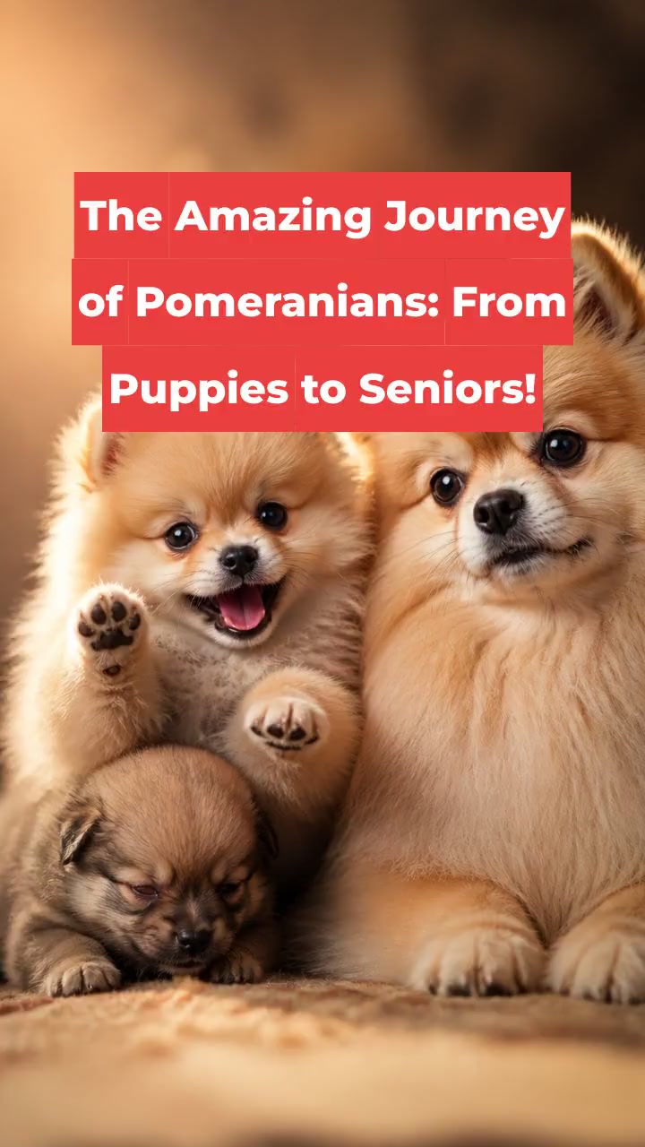 The Amazing Journey of Pomeranians: From Puppies to Seniors!