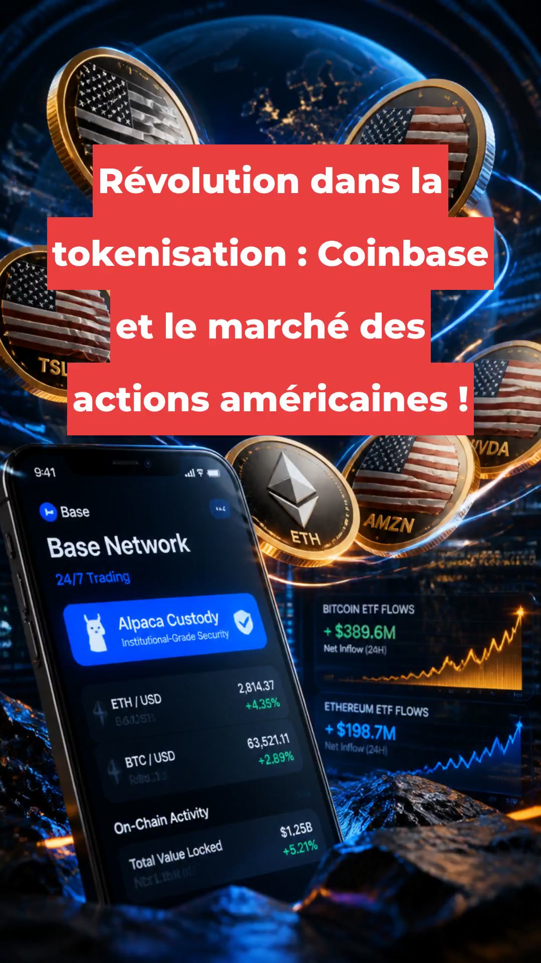 Révolution dans la tokenisation : Coinbase et le marché des actions américaines !