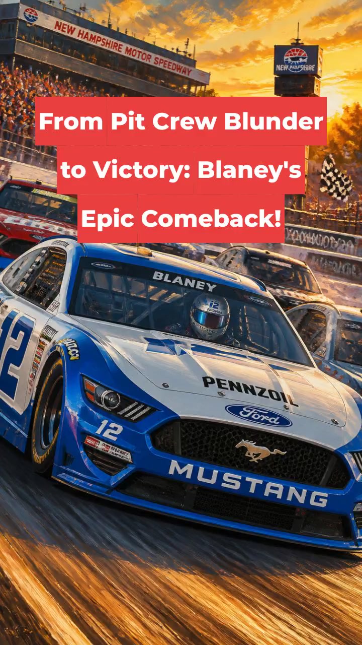 From Pit Crew Blunder to Victory: Blaney's Epic Comeback!